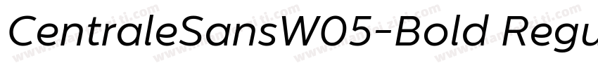 CentraleSansW05-Bold Regular字体转换